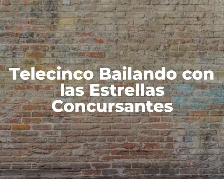 Telecinco Bailando con las Estrellas Concursantes
