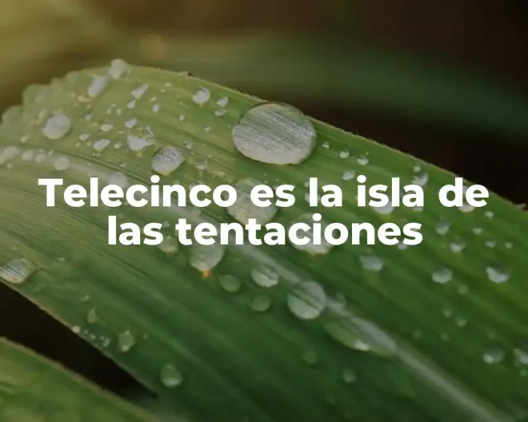 Telecinco es la isla de las tentaciones