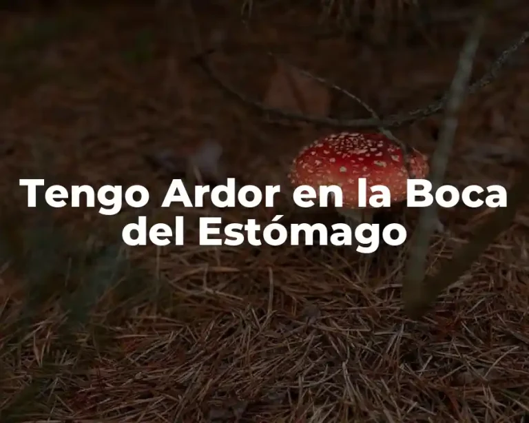 Tengo Ardor en la Boca del Estómago