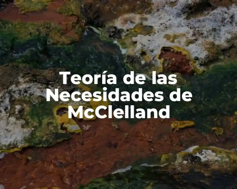 Teoría de las Necesidades de McClelland