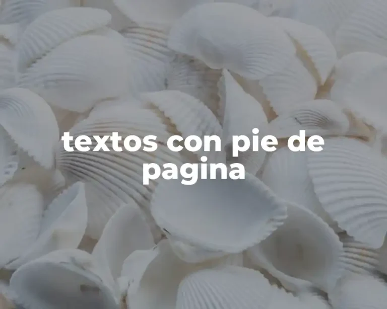 textos con pie de pagina