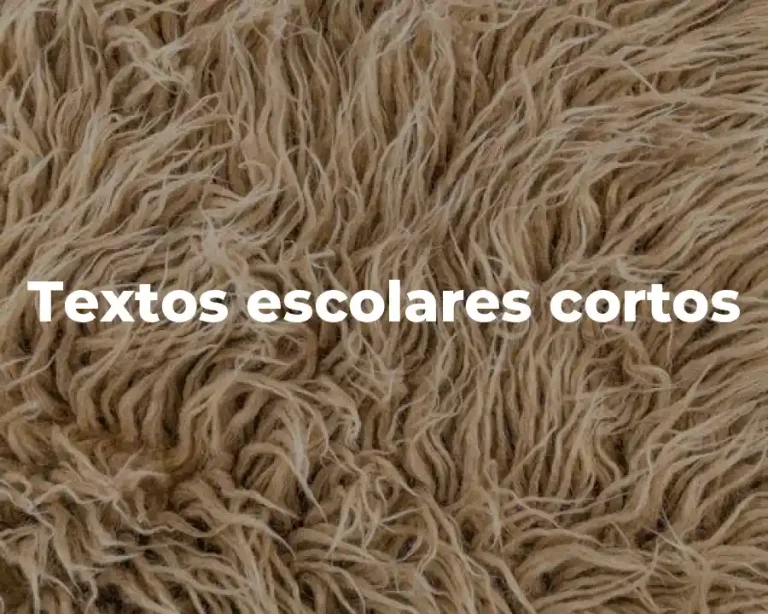 Textos escolares cortos