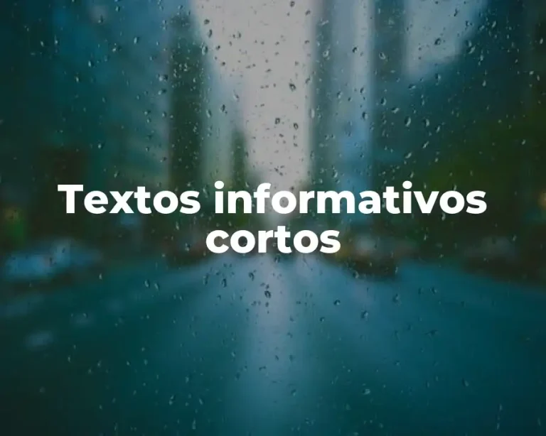 Textos informativos cortos