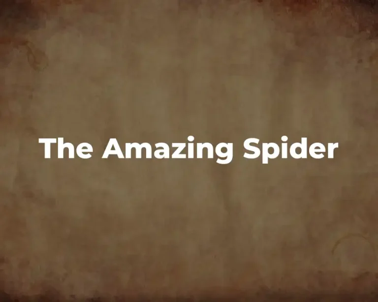 The Amazing Spider