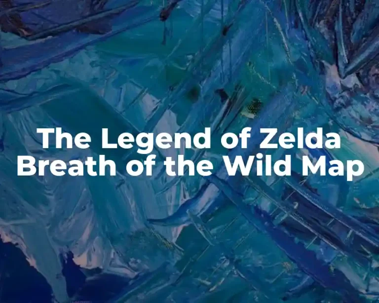 The Legend of Zelda Breath of the Wild Map