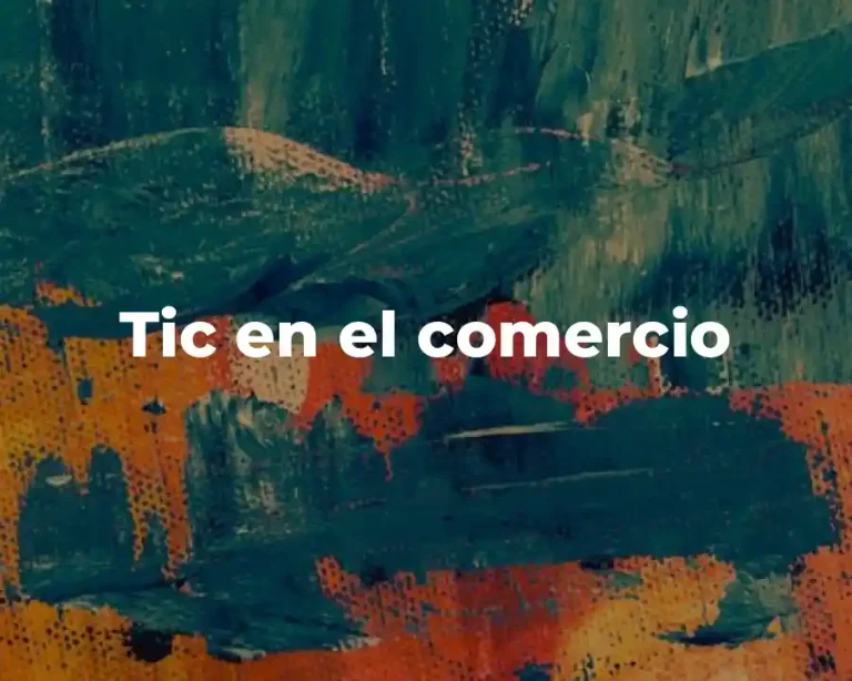 Tic en el comercio