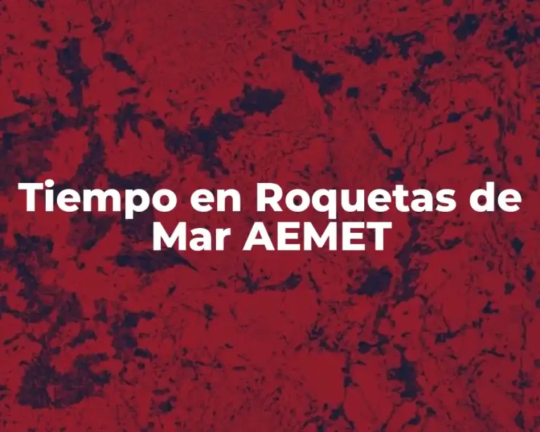 Tiempo en Roquetas de Mar AEMET