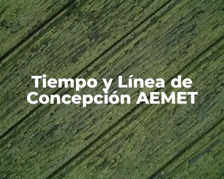 Tiempo y Línea de Concepción AEMET