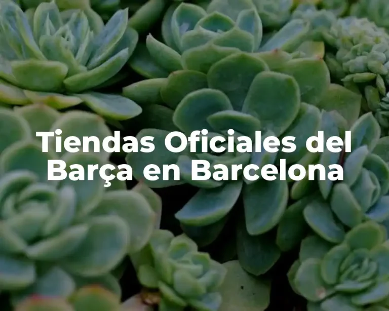 Tiendas Oficiales del Barça en Barcelona