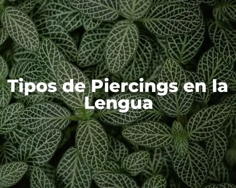 Tipos de Piercings en la Lengua