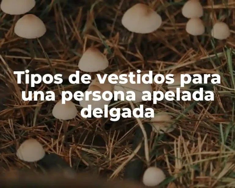 Tipos de vestidos para una persona apelada delgada