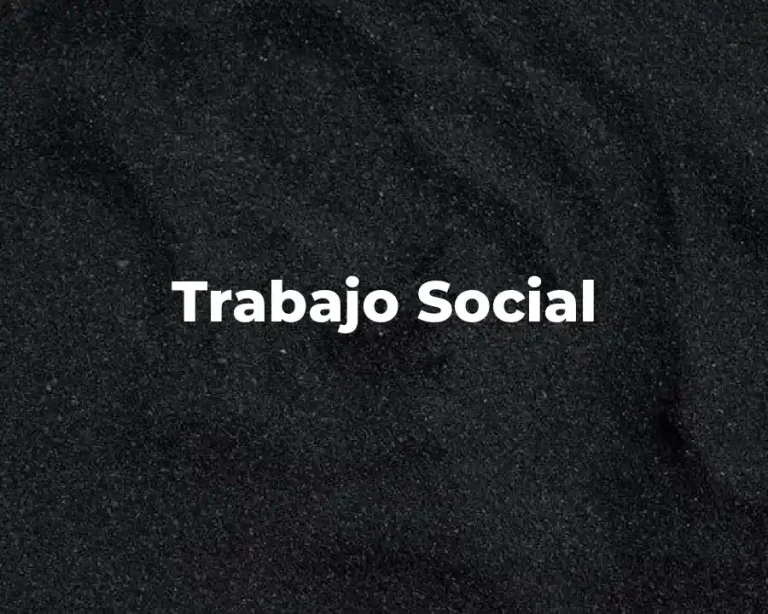 Trabajo Social
