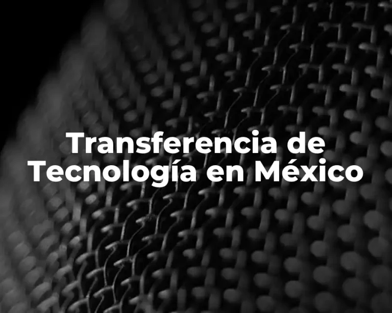 Transferencia de Tecnología en México