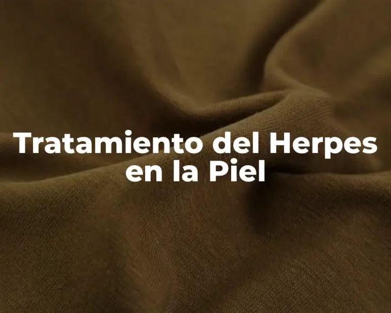 Tratamiento del Herpes en la Piel