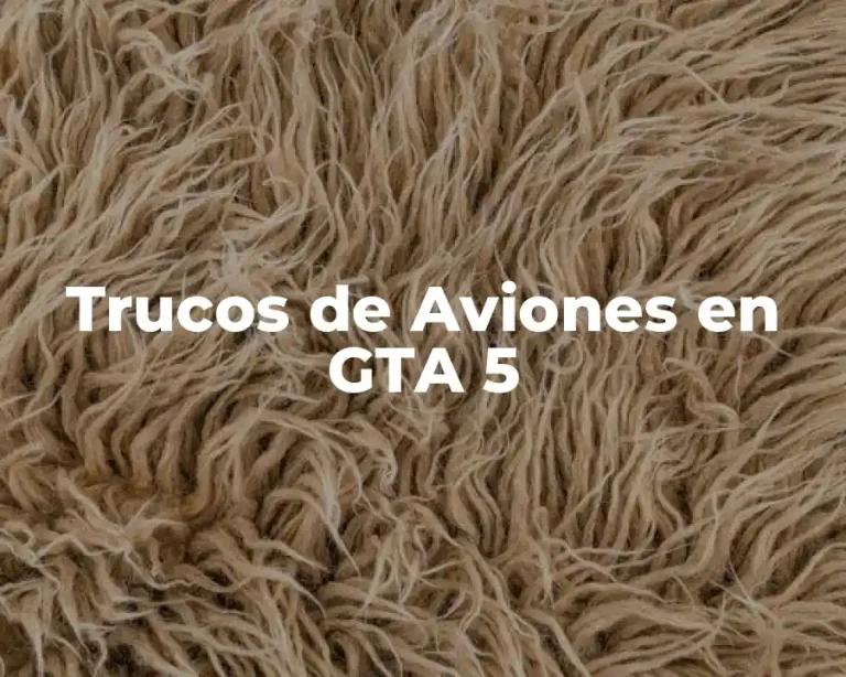 Trucos de Aviones en GTA 5
