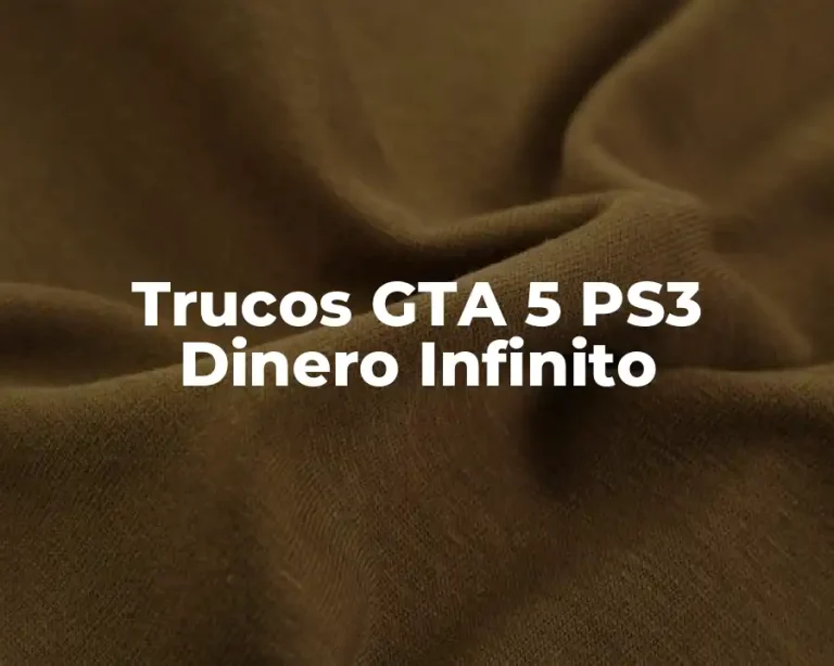 Trucos GTA 5 PS3 Dinero Infinito