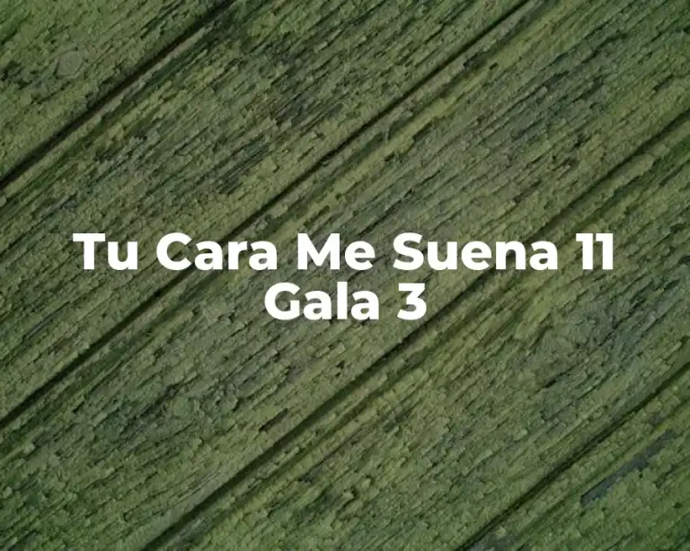 Tu Cara Me Suena 11 Gala 3
