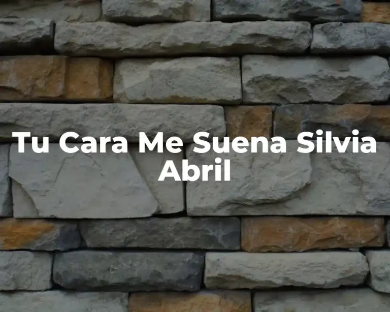 Tu Cara Me Suena Silvia Abril