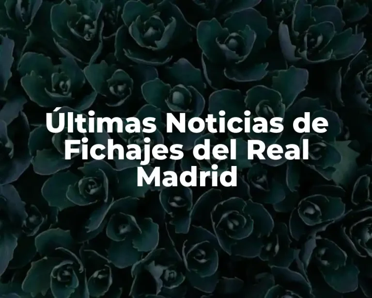 Últimas Noticias de Fichajes del Real Madrid