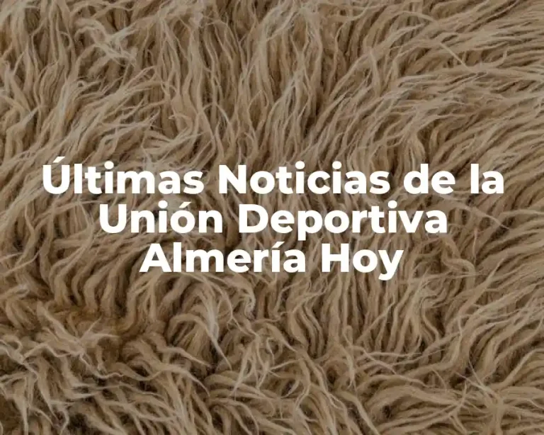Últimas Noticias de la Unión Deportiva Almería Hoy