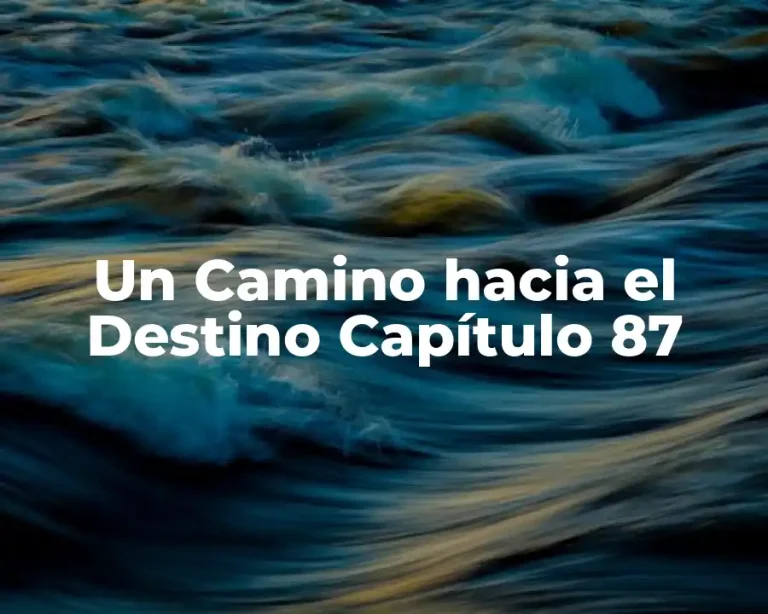 Un Camino hacia el Destino Capítulo 87