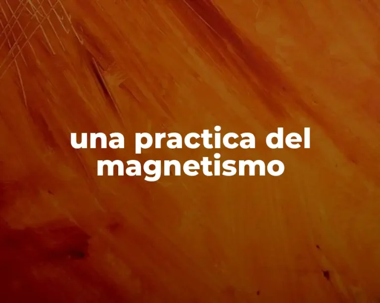una practica del magnetismo