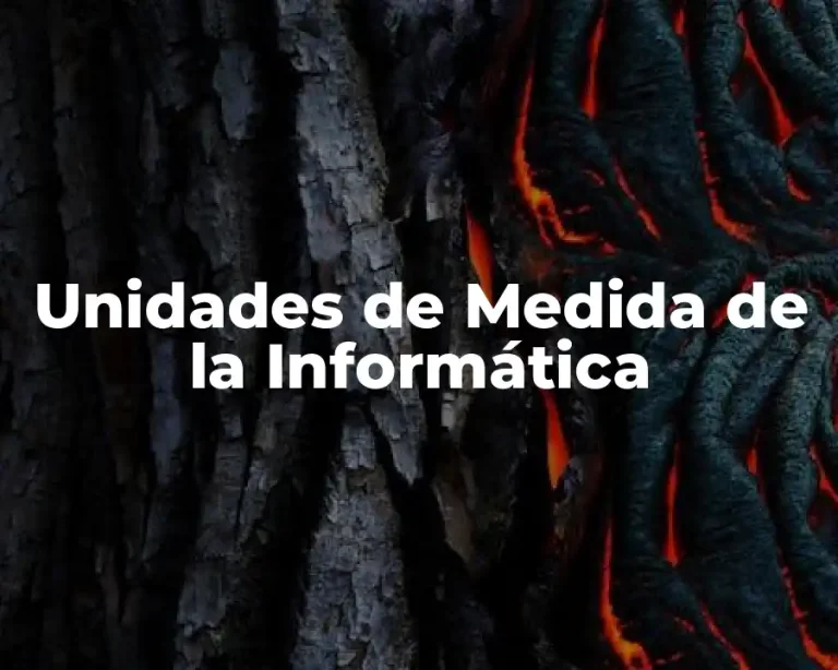 Unidades de Medida de la Informática