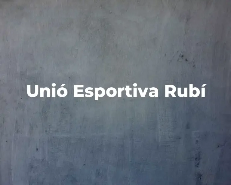 Unió Esportiva Rubí