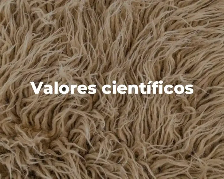 Valores científicos