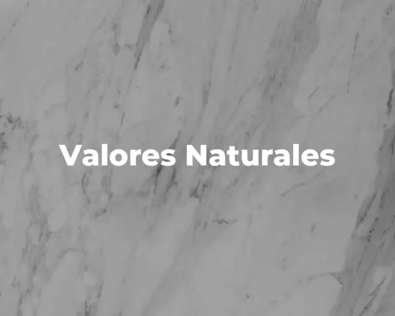 Valores Naturales