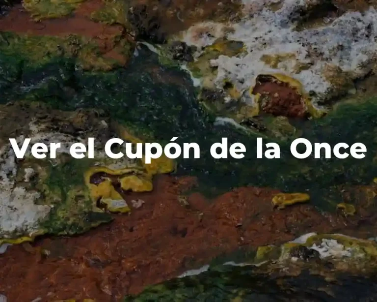 Ver el Cupón de la Once