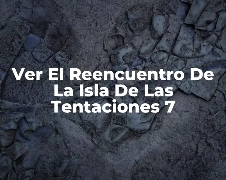 Ver El Reencuentro De La Isla De Las Tentaciones 7