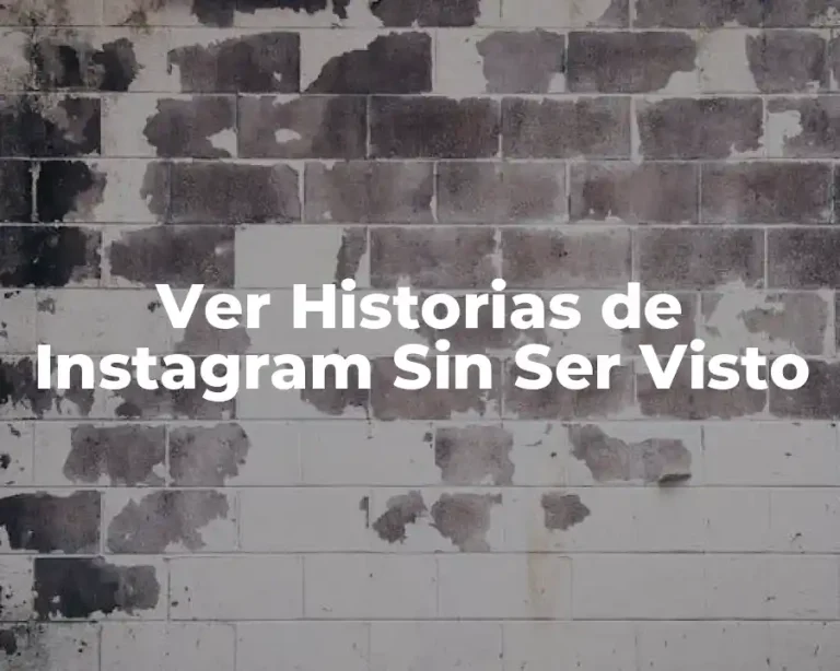 Ver Historias de Instagram Sin Ser Visto