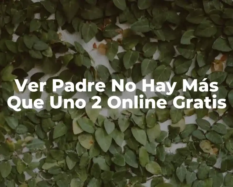 Ver Padre No Hay Más Que Uno 2 Online Gratis
