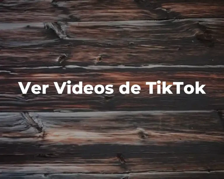 Ver Videos de TikTok