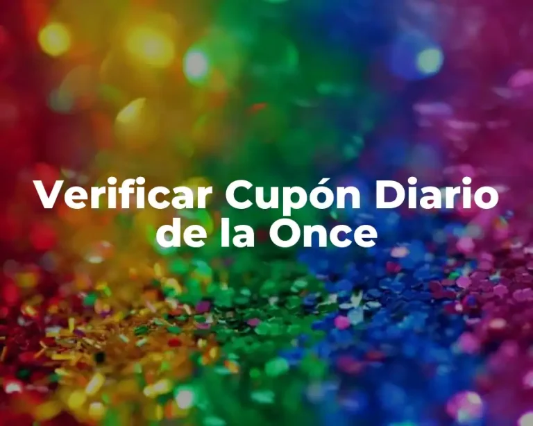 Verificar Cupón Diario de la Once
