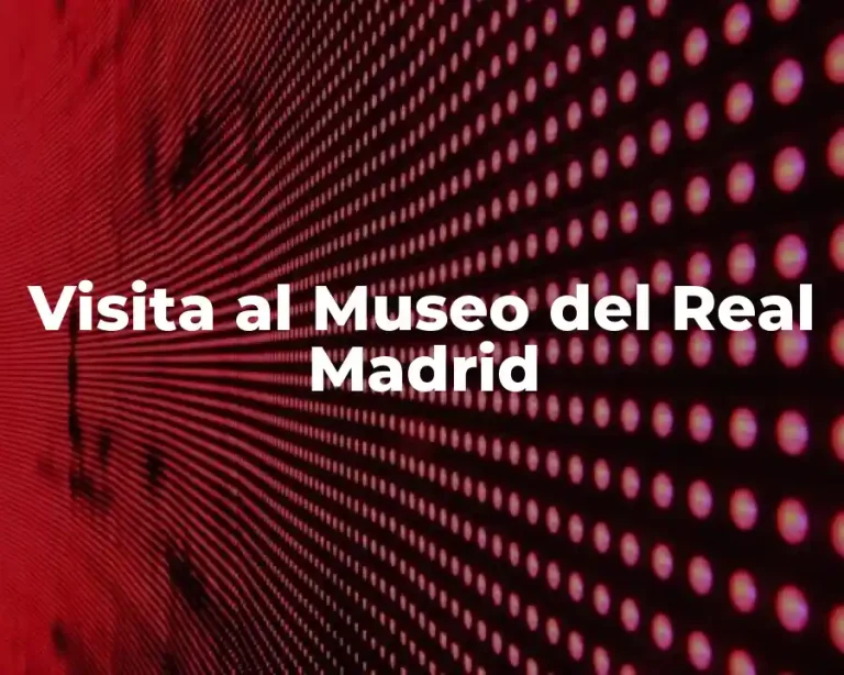 Visita al Museo del Real Madrid