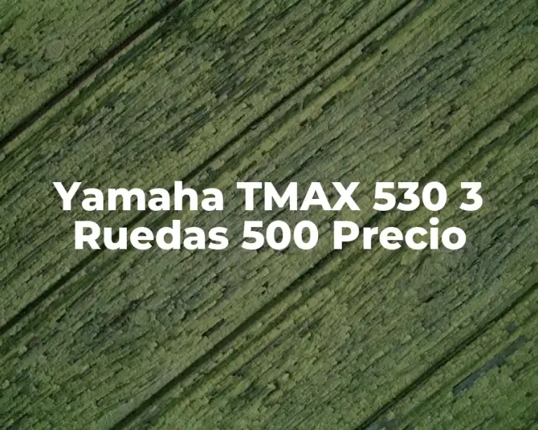 Yamaha TMAX 530 3 Ruedas 500 Precio
