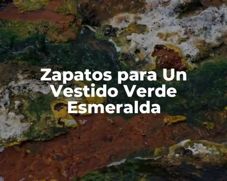 Zapatos para Un Vestido Verde Esmeralda