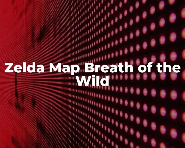 Zelda Map Breath of the Wild